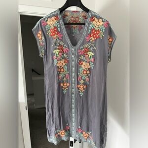 Johnny Was embroidered tunic dress